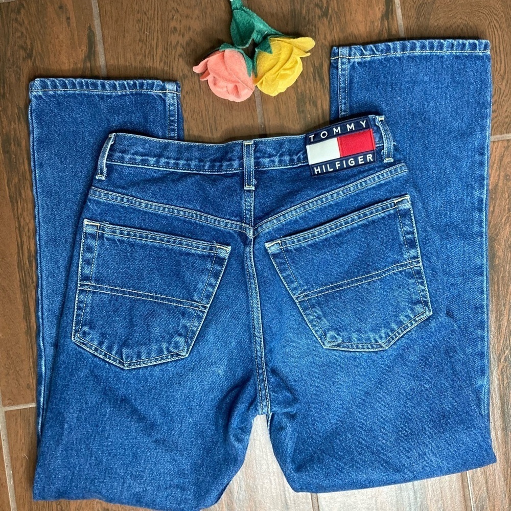Tommy Hilfiger Bootcut Dark Wash Denim Jeans Vintage